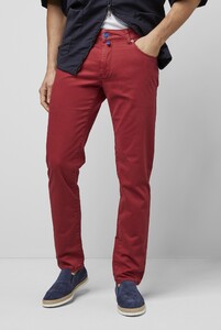 Meyer M5 Slim Super Stretch Organic Cotton Blend Pants Red