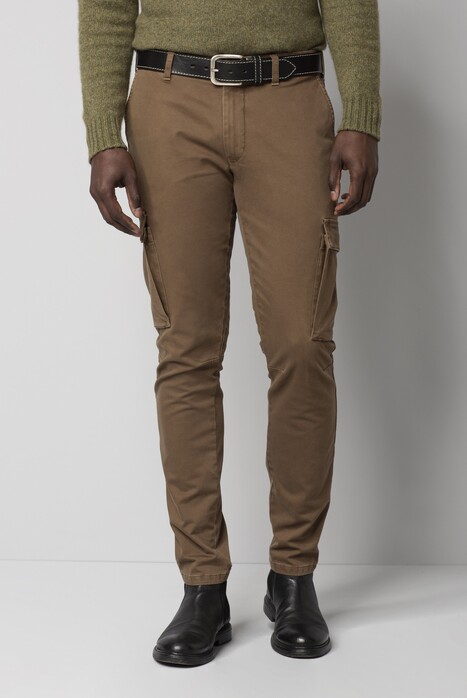 Meyer M5 Super Stretch Cargo Organic Cotton Blend Broek Caramel