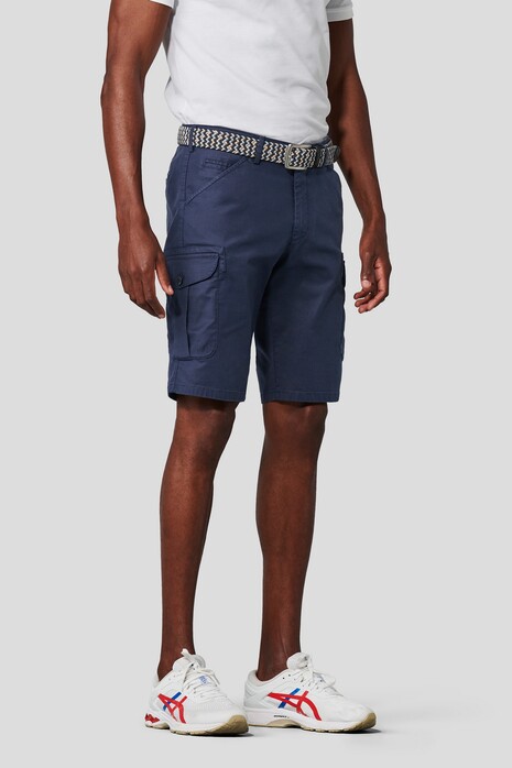 Meyer Modern B-Orlando Cargo Two Way Stretch Bermuda Blauw