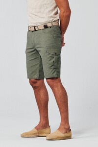 Meyer Modern B-Orlando Cargo Two Way Stretch Bermuda Olive