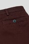 Meyer New York Fine Texture Organic Cotton Flat-Front Chino Broek Bordeaux