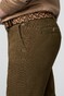 Meyer New York Fine Texture Organic Cotton Flat-Front Chino Broek Caramel