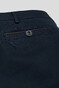 Meyer New York Fine Texture Organic Cotton Flat-Front Chino Broek Donker Blauw