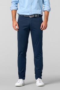 Meyer New York Organic Cotton Stretch Summer Twill Broek Marine