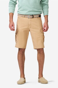 Meyer Orlando Cargo Solid Color Organic Cotton Subtle Stretch Bermuda Camel