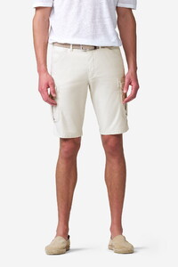 Meyer Orlando Cargo Solid Color Organic Cotton Subtle Stretch Bermuda Licht Beige