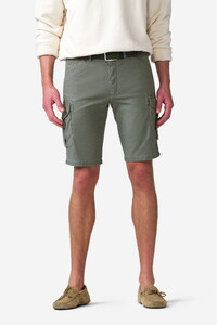 Meyer Orlando Cargo Solid Color Organic Cotton Subtle Stretch Bermuda Olive