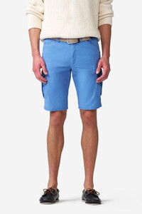 Meyer Orlando Cargo Solid Color Organic Cotton Subtle Stretch Bermuda Royal Blue