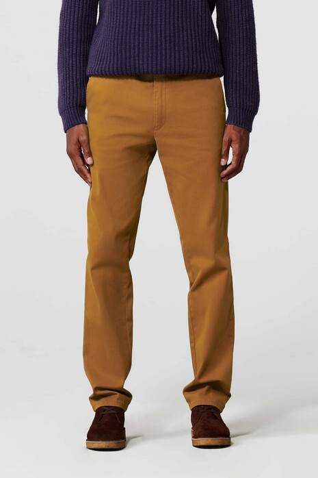 Meyer Oslo Comfort Organic Cotton Twill Broek Amber