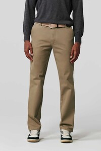 Meyer Oslo Comfort Organic Cotton Twill Pants Beige