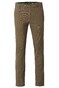 Meyer Oslo Micro Fantasy Flat-Front Organic Cotton Subtle Stretch Broek Cappuccino