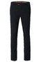 Meyer Oslo Micro Fantasy Flat-Front Organic Cotton Subtle Stretch Broek Dark Navy