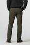 Meyer Oslo Micro Fantasy Flat-Front Organic Cotton Subtle Stretch Broek Dark Olive