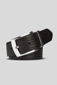 Meyer Reversible Uni Subtle Texture Belt Brown-Black