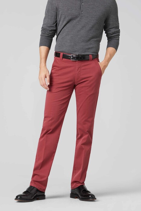 Meyer Roma Fairtrade Cotton Flatfront Broek Rood