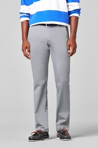 Meyer Roma Fine Cotton Texture Uni Color Two-Way Stretch Ultralight Broek Grijs