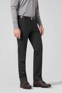 Meyer Roma Fine Gabardine Wool 4-Way-Stretch Pants Anthracite Grey