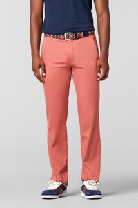 Meyer Roma Fine Uni Color Ultralight Cotton Texture Two-Way Stretch Broek Melon