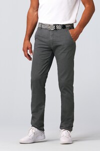 Meyer Roma Uni Micro Texture Subtle Stretch Pants Grey