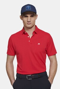 Meyer Rory High Performance Pique Look Texture Poloshirt Red