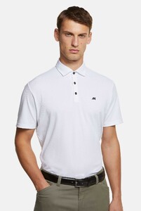 Meyer Rory High Performance Pique Look Texture Poloshirt White