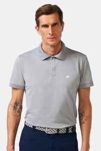 Meyer Scottie High Performance Piqué Structure 4-Way Stretch Polo Grijs