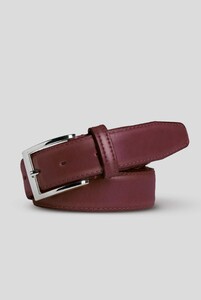 Meyer Stretch Leather Uni Color Belt Bordeaux