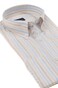 Paul & Shark 120/2 Cotton Stripe Shirt White-Beige