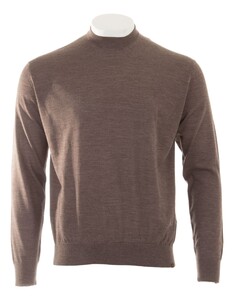 Paul & Shark 140S Superfine Merino Wool Crewneck Pullover Coffee Quartz