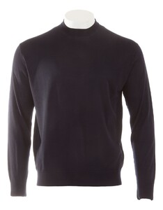 Paul & Shark 140S Superfine Merino Wool Crewneck Pullover Dark Evening Blue