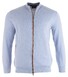 Paul & Shark Alcantara Contrasted Cotton Vest Cardigan Light Blue