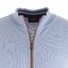 Paul & Shark Alcantara Contrasted Cotton Vest Licht Blauw