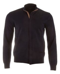 Paul & Shark Alcantara Details Summer Wool Vest Donker Blauw
