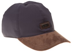 Paul & Shark Alcantara Visor Cap Navy