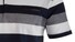 Paul & Shark Blue-Grey Barstripe Poloshirt White-Navy