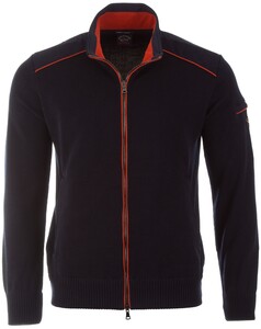 Paul & Shark Bright Line Contrast Cardigan Navy