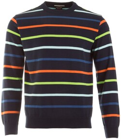 Paul & Shark Bright Stripe Roundneck Pullover Multicolor