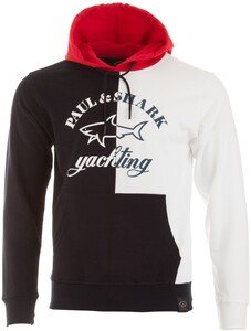 Paul & Shark Color Block Hoodie Pullover Multicolor
