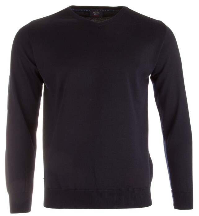 Paul & Shark Cool Touch Wool V-Neck Pullover Navy