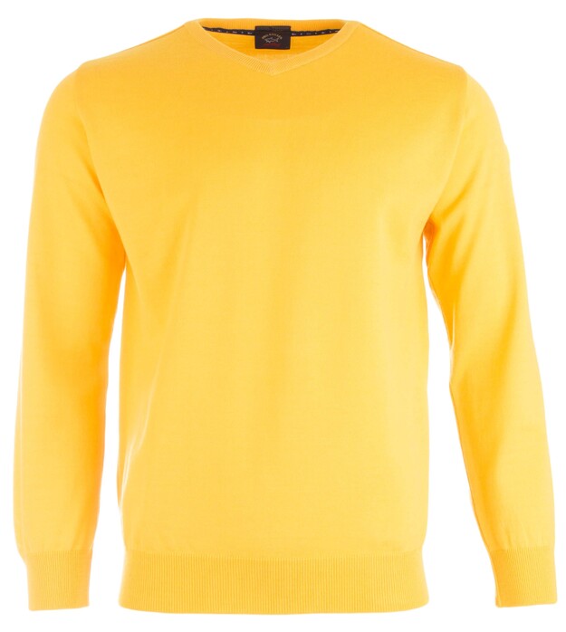Paul & Shark Cool Touch Wool V-Neck Pullover Yellow