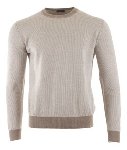 Paul & Shark Cotton & Cashmere Fine-Stripe Crewneck Trui Zand