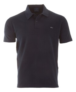 Paul & Shark Cotton Collar Stand Contrast Poloshirt Dark Evening Blue