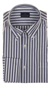 Paul & Shark Cotton Poplin Stripe Shirt Overhemd Donker Blauw
