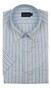 Paul & Shark Cotton Summer Oxford Multitone Stripe Shirt Wit - Licht Blauw