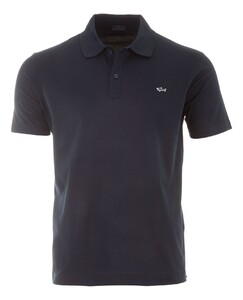 Paul & Shark Double Cotton Piqué Poloshirt Dark Evening Blue