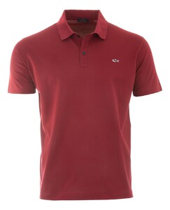 Paul & Shark Double Cotton Piqué Poloshirt Dark Red