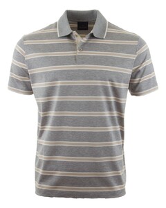 Paul & Shark Double Mercerised Cotton Jersey Stripe Polo Feather Gray