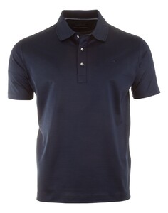 Paul & Shark Embroidered Fin Silver Mercerised Jersey Poloshirt Blue