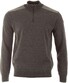 Paul & Shark Extrafine Zipper Shoulder Patches Pullover Mid Grey