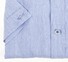Paul & Shark Flower Contrasted Linen-Mix Short Sleeve Overhemd Licht Blauw
